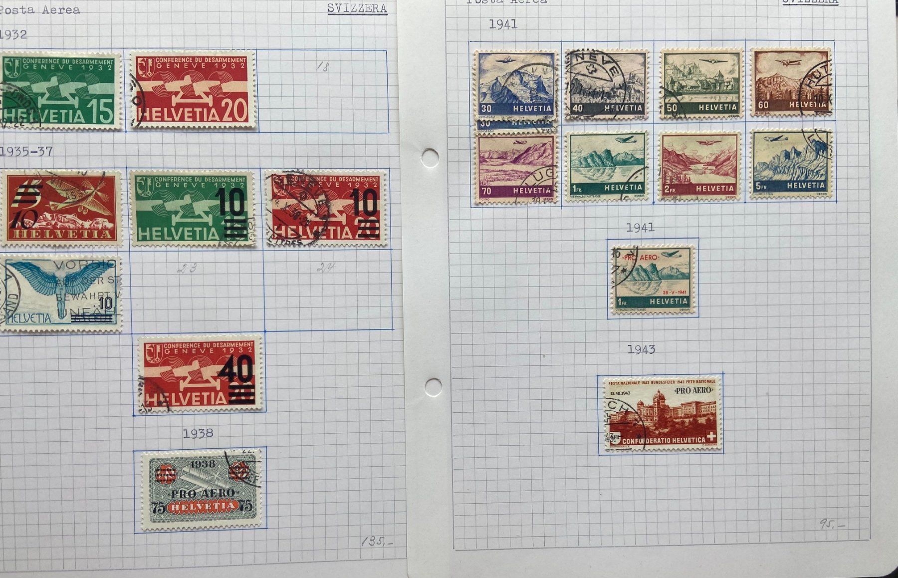 Tutti i francobolli: FLUGPOST, POSTEN 0, MEIST SAUBER – Usato da Pura venduto da ulisse1957 1