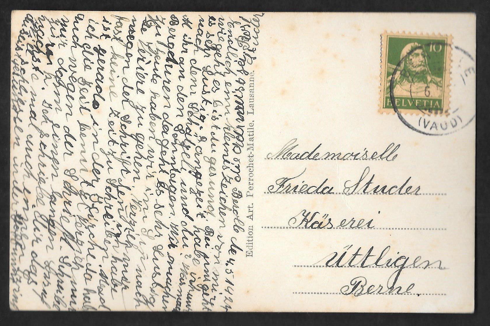 Ansichtskarten: Bérolle Entrée du village – Gebraucht aus Olten von clotaldi 1