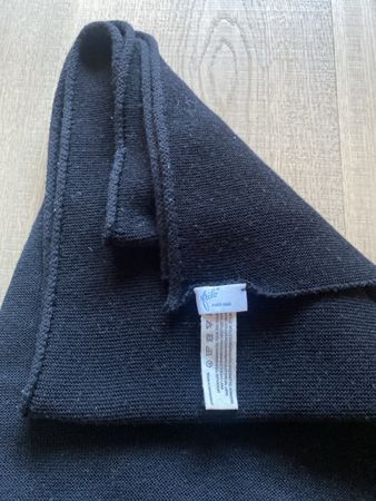 100% Wolle Schal von Frilo Huttwil 38x210cm schwarz