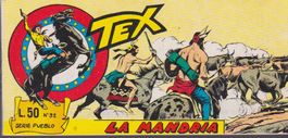 Italian comic strip TEX SERIE PUEBLO # 32 1965 LA MANDRIA