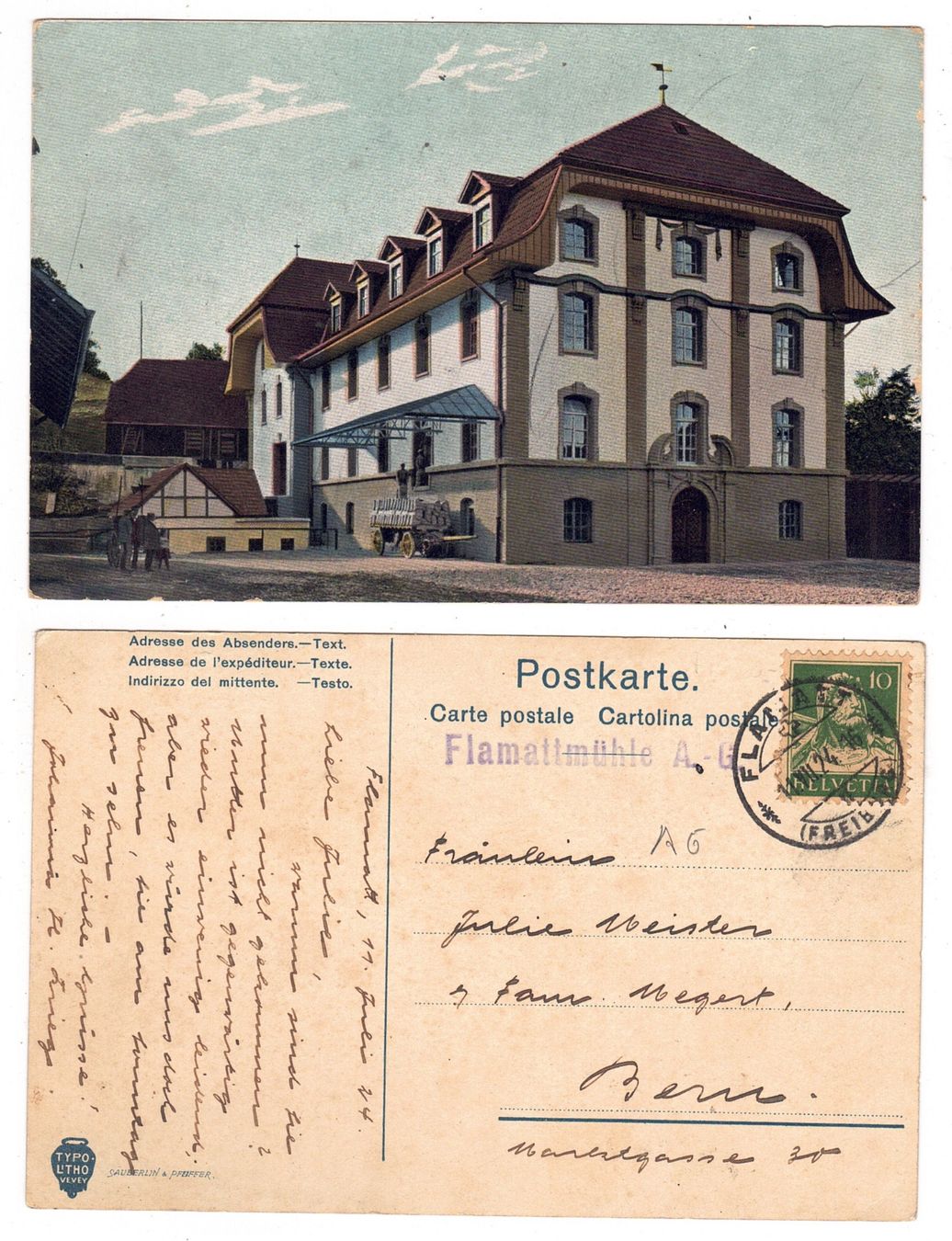 Ansichtskarten: Flamattmühle – Gebraucht aus La Tour-de-Peilz von amjust