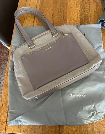 Samsonite Laptoptasche beige gebraucht guter Zustand