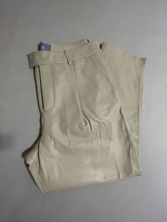 Pantalon Cuir Beige JJXX T.40 NEUF