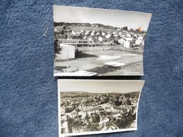 Wil,2 Fotos,1950/62,Scheibenberg-Quartier,Fabrik,Baustelle