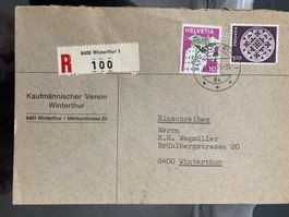 Schweiz 1976 R-Brief 1.10 MiF Winterthur