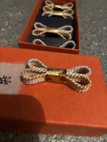 Elegante Essstäbchenhalter aus Japan, Gold/Silber, 5 Stk