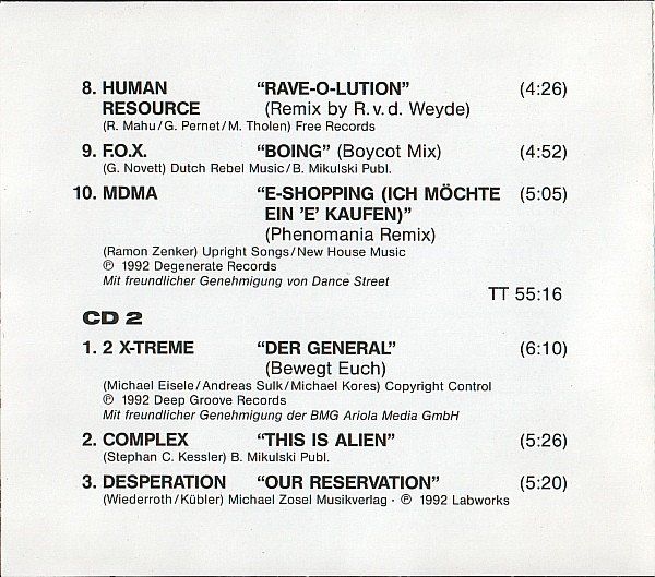 CDs: Various – Techno Trax Vol. 6 - Vergriffene Doppel CD - c – Gebraucht aus Brittnau von Zibu 5