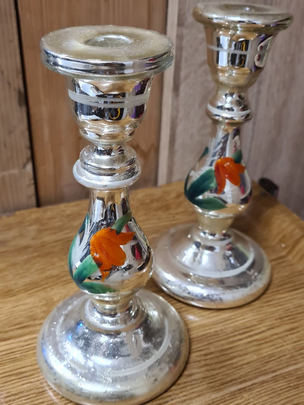 Tutte le decorazioni: 2 Dekorative Glas Kerzenständer, H19 cm cm – Usato da Amriswil venduto da kleindeko 2