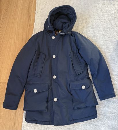 Woolrich Arctic Parka Blue Ramar Cloth – Size S – Cleaned