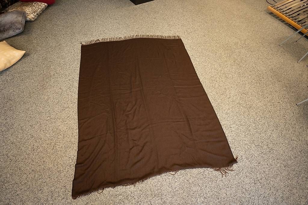 Coperte: Wohndecke in Dunkelbraun mit Fransen – Nuovo e nell'imballaggio originale da Ittigen venduto da jos_fsm8 1