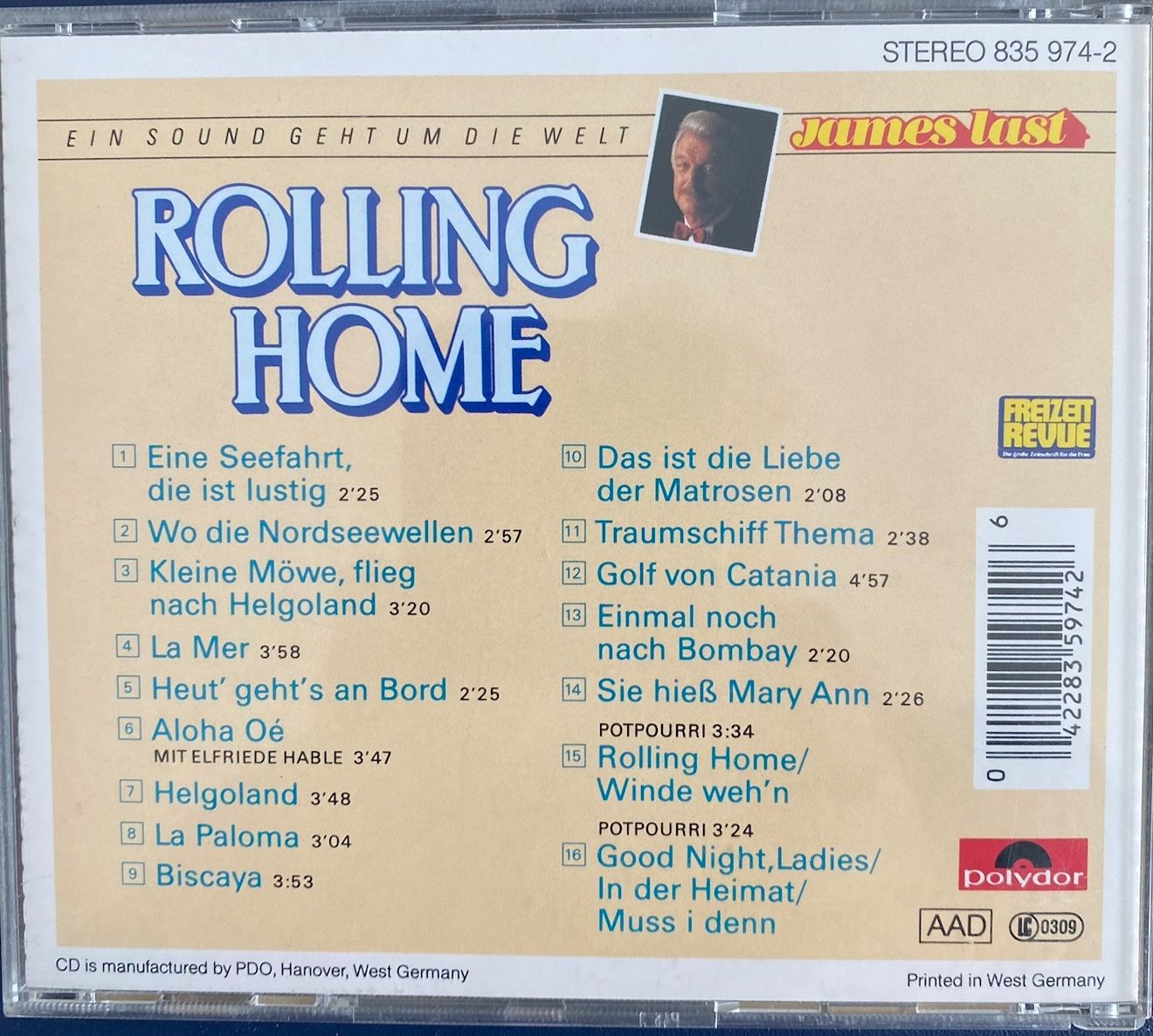 CDs: James Last - Rolling Home CD, Top , Hit-Klassiker – Gebraucht aus Rain von sempach2 1