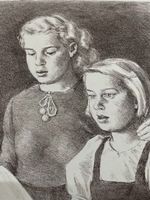 Paul Gmünder LITHOGRAPHIE ZUSTAND GUT     Format 30 x 39 cm