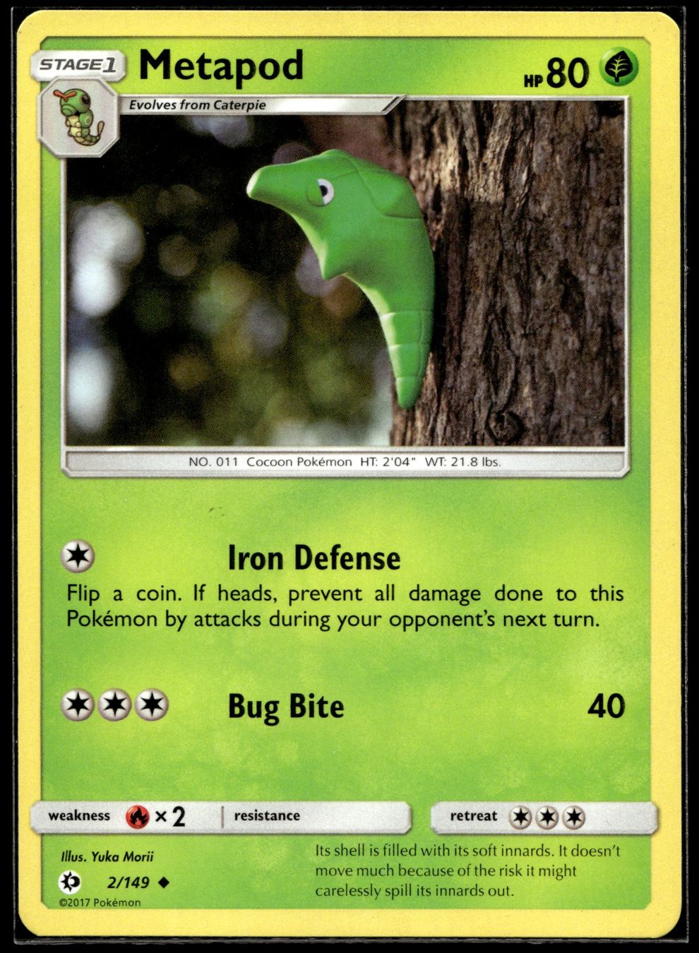 Pokémon Carte collezionabili: Metapod (SUM EN 2/149) – Nuovo (secondo la descrizione) da Affoltern am Albis venduto da Chiesa_5