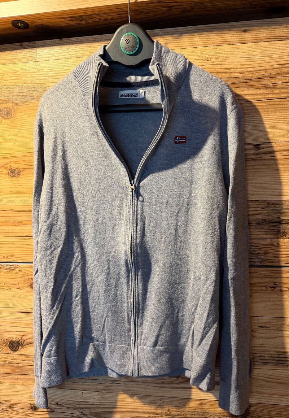 Napapijri Giacche: NAPAPIJRI Strickjacke, Gr XL, Grau – Usato da bioggio venduto da lenny023