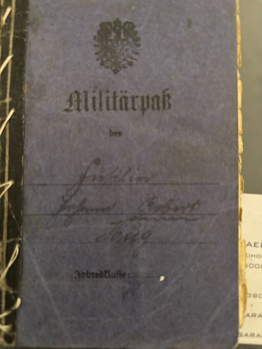 Documents: Alte Dokumente – D'occasion à Cazis par Orta8 1
