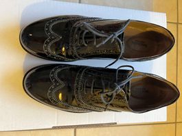Scarpe Nero Giardini 39, colore neri con laci eleganti