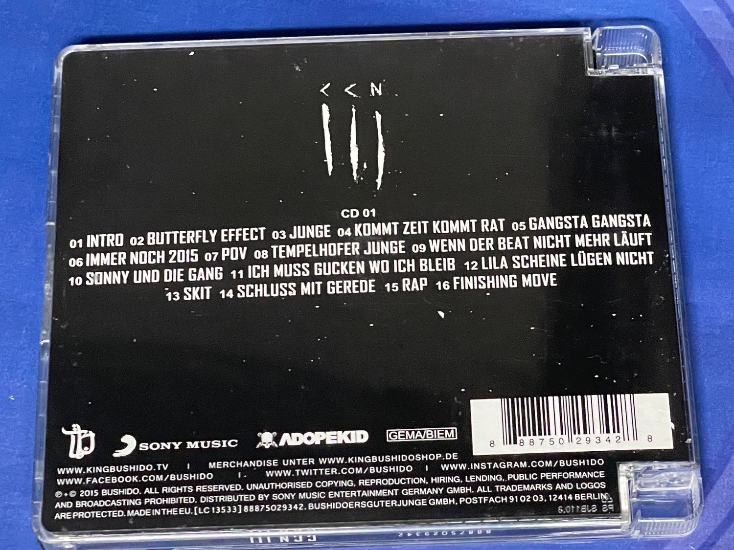 CDs: Bushido CCN – Gebraucht aus Muri b. Bern von AdidasCollector 2