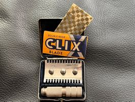 Vintage Reise-Rasierer Set in Metalldose - USA