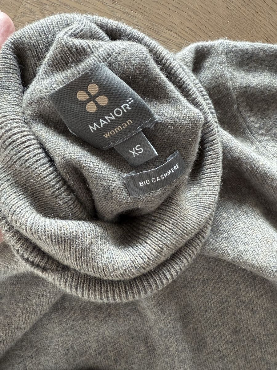Manor Maglioni & Felpe: Manor 100% Kaschmir Rollkragenpullover, XS, Grau/braun – Usato da Ottenbach venduto da Suni_82 3