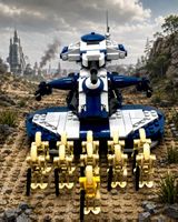 Custom Star Wars AAT Droidenpanzer mit 11 Kampfdroiden