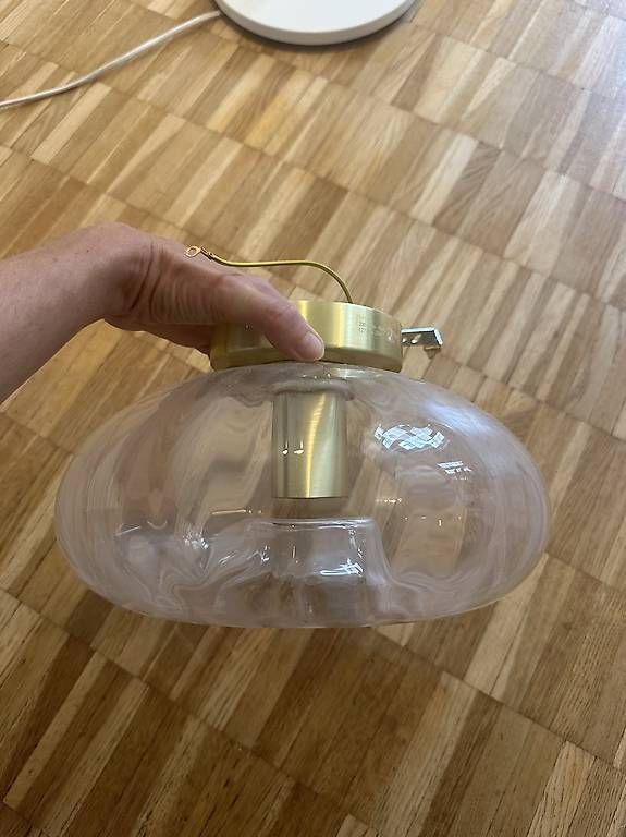 Lustres & lampes de plafonds: Glas Deckenleuchte *Neuwertig  – D'occasion à Flüh par sar_6c26