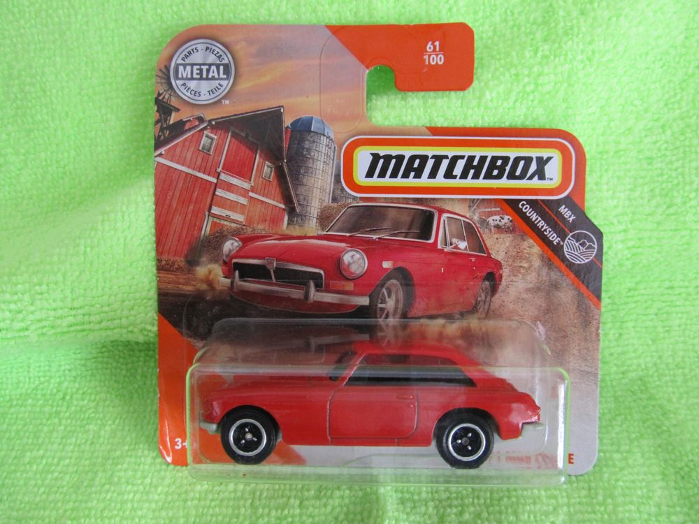 16) 1971 MGB COUPE, rot, Matchbox (Neu und originalverpackt) in ...