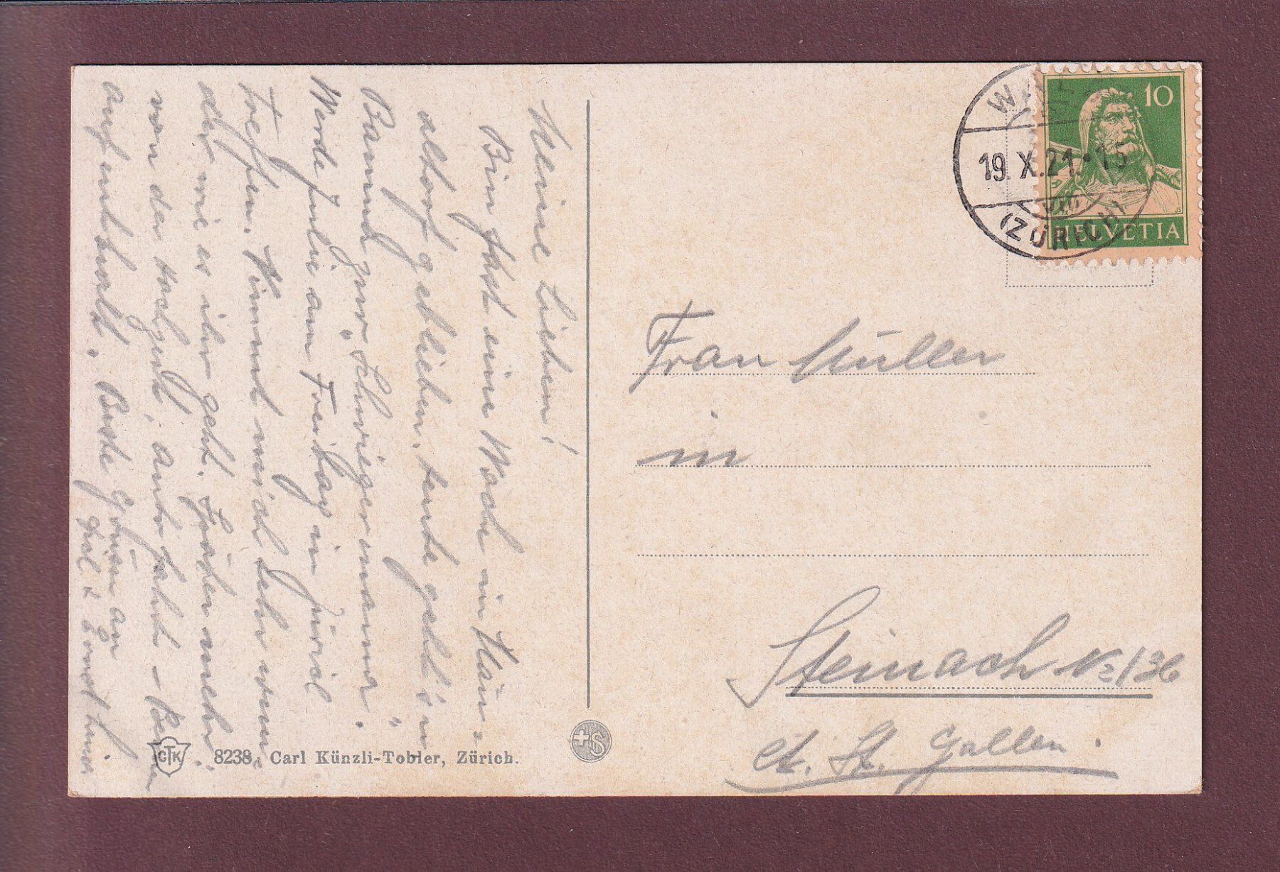 Cartoline postali: BACHTEL-KULM - Ziege - Kinder - 1921 – Usato da Pully venduto da nicecards 1