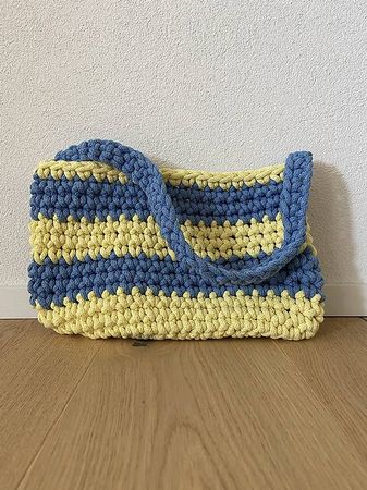 Handgehäckeltr Schultertasche UNIKAT