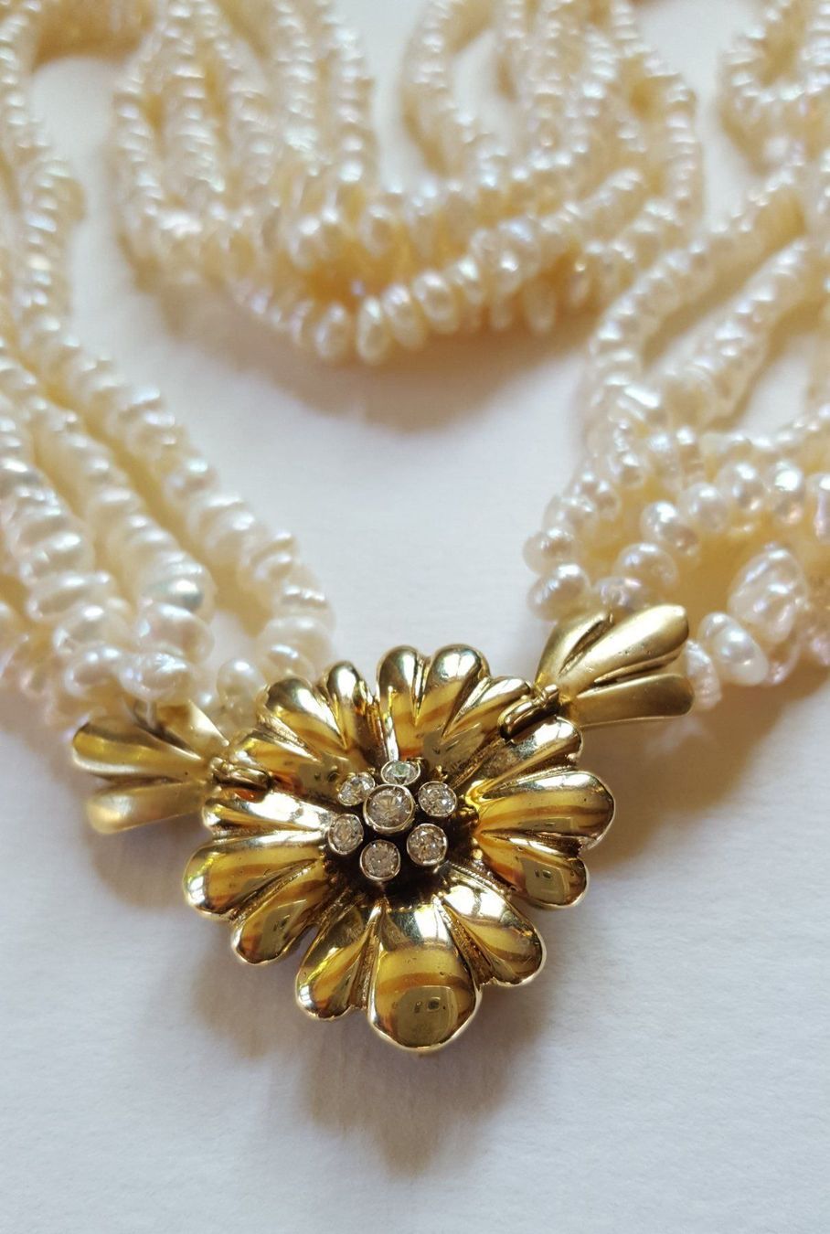 Ketten: Perlen Collier~585 Gold Verschluss/Broch – Gebraucht aus Wald ZH von Aniade 8