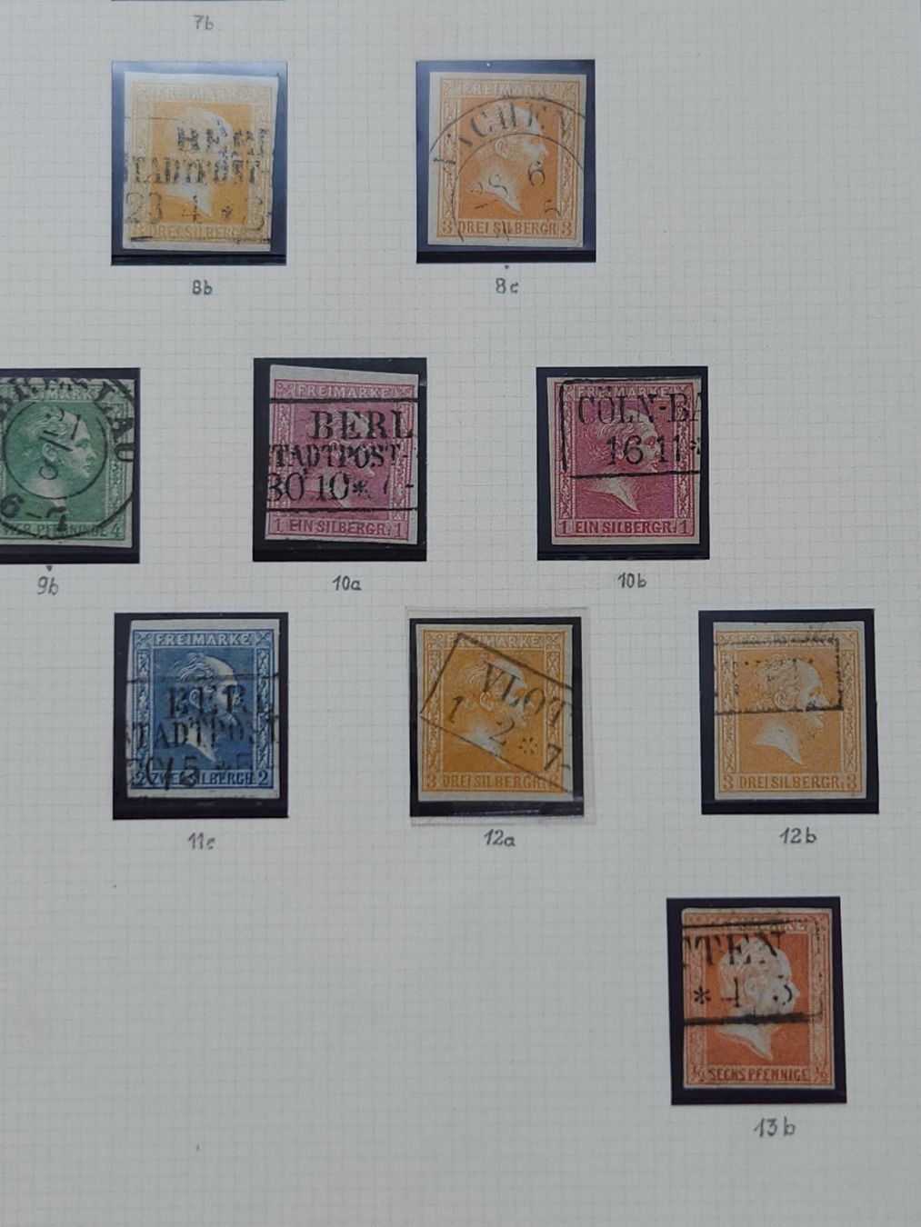 Tutti i francobolli: Preussen Stärkere komplette Sammlung mit Seltene Farben – Usato da Kriens venduto da Nidfeld45 4