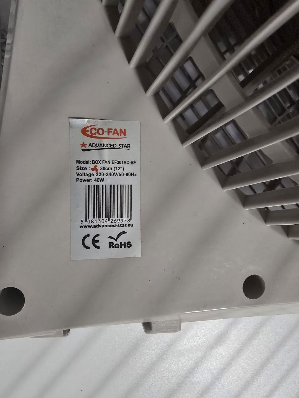Ventilatori: Ventilator Eco-Fan Advanced-Star, Durchmesser 30cm, Top! – Nuovo (secondo la descrizione) da Safenwil venduto da Leo.87. 1