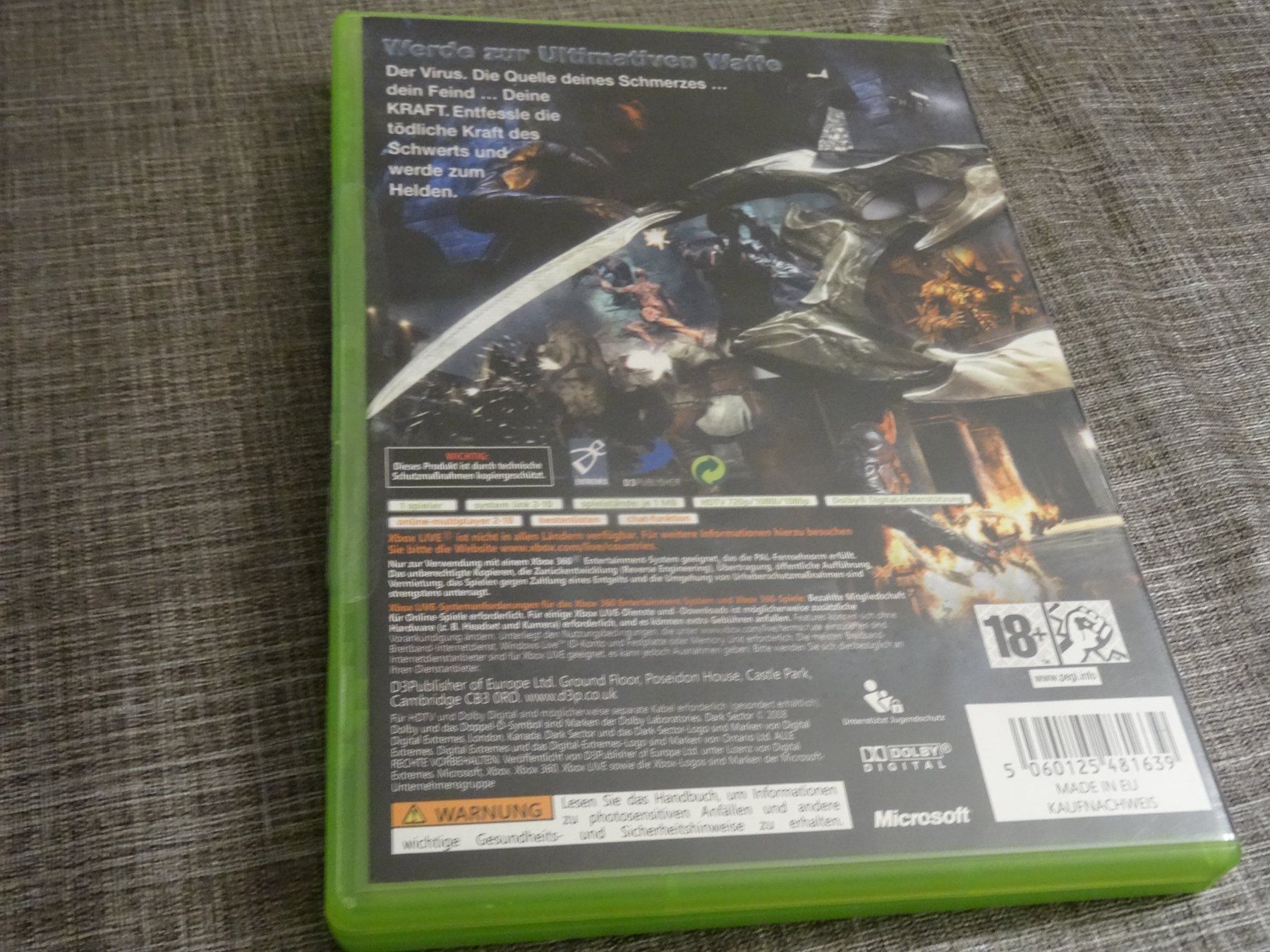 Microsoft Giochi: Xbox 360 - Dark Sector - – Usato da Olten venduto da Disc-Ausverkauf 2