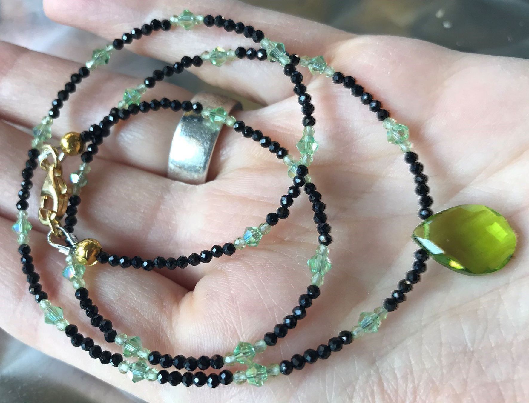 Catenine: Spinell, Peridot Collier NEU – Nuovo (secondo la descrizione) da Basel venduto da Chili007 7