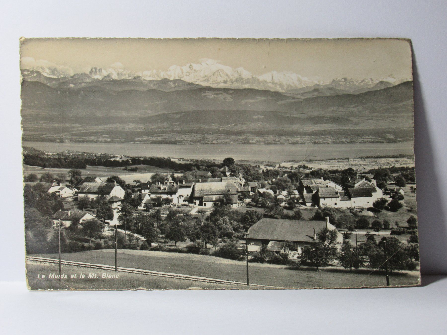 Cartoline postali: Le Muids et le Mt. Blanc  1946 – Usato da Grenchen venduto da Bluemchen1900