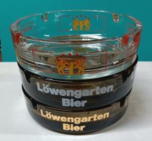 3 Aschenbecher Bier Brauerei Löwengarten gross Rorschach