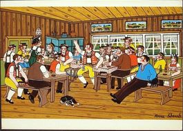 APPENZELLER Stobete im Rest. Hörnli, Künstlerin Anna Staub