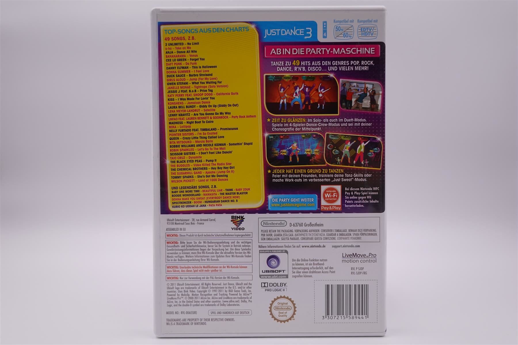 Nintendo Spiele: Just Dance 3 (Wii) – Gebraucht aus Herisau von  1