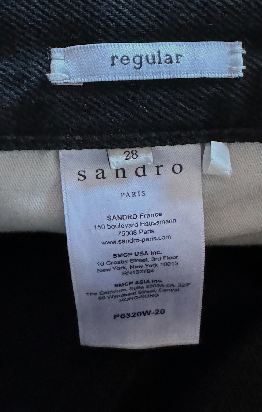 Sandro Jeans: Sandro SS20 28 Regular Black straight denim jeans Levi Lee – Usato da Zürich venduto da ser_lg25 8
