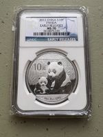 China Panda 2012 1 Unze Silber NGC MS 70