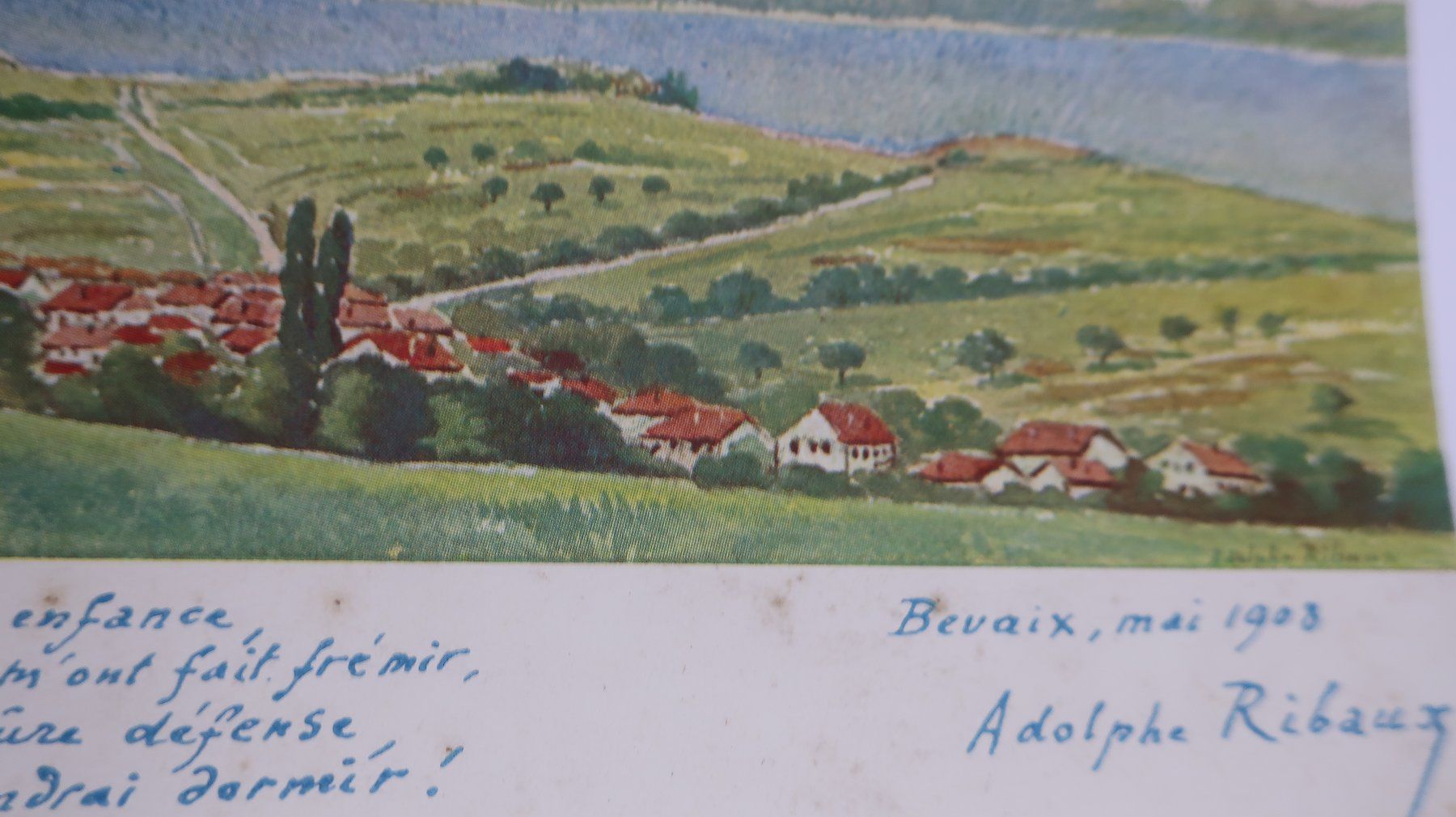Ansichtskarten: Bevaix mai 1908 Adolphe Ribaux – Gebraucht aus Cormoret von Pascalll2001 2
