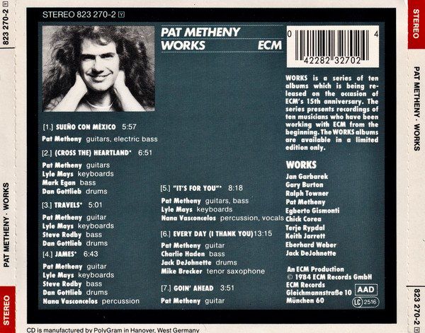 CD: CD Pat Metheny - Works (1984) – Usato da Möriken AG venduto da mineralia 1
