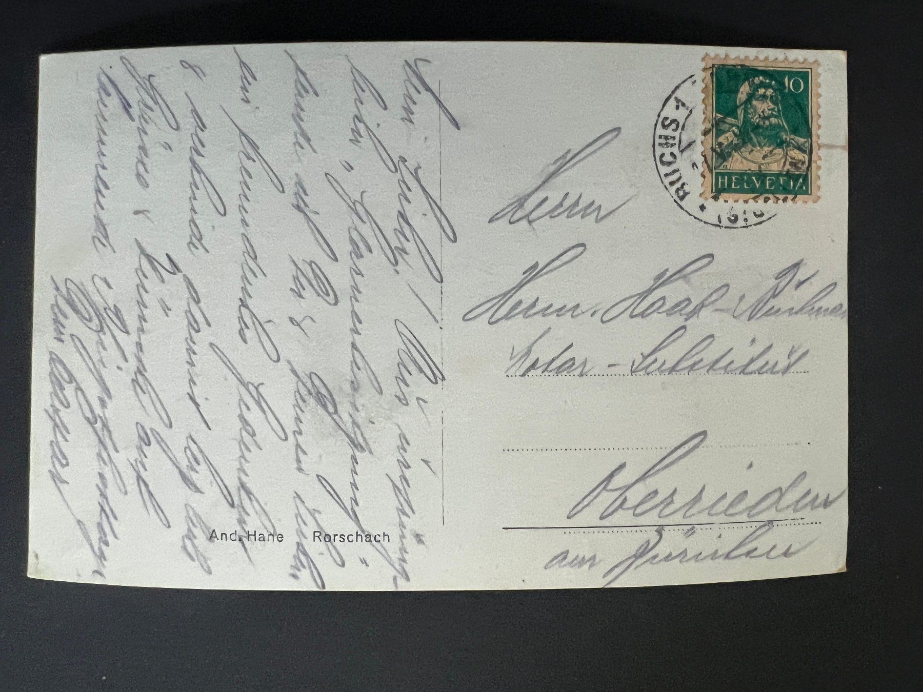 Ansichtskarten: Ansichtsk. 1929 Buchs-Werdenberg   (V562) – Gebraucht aus Hinwil von Sidi4 1