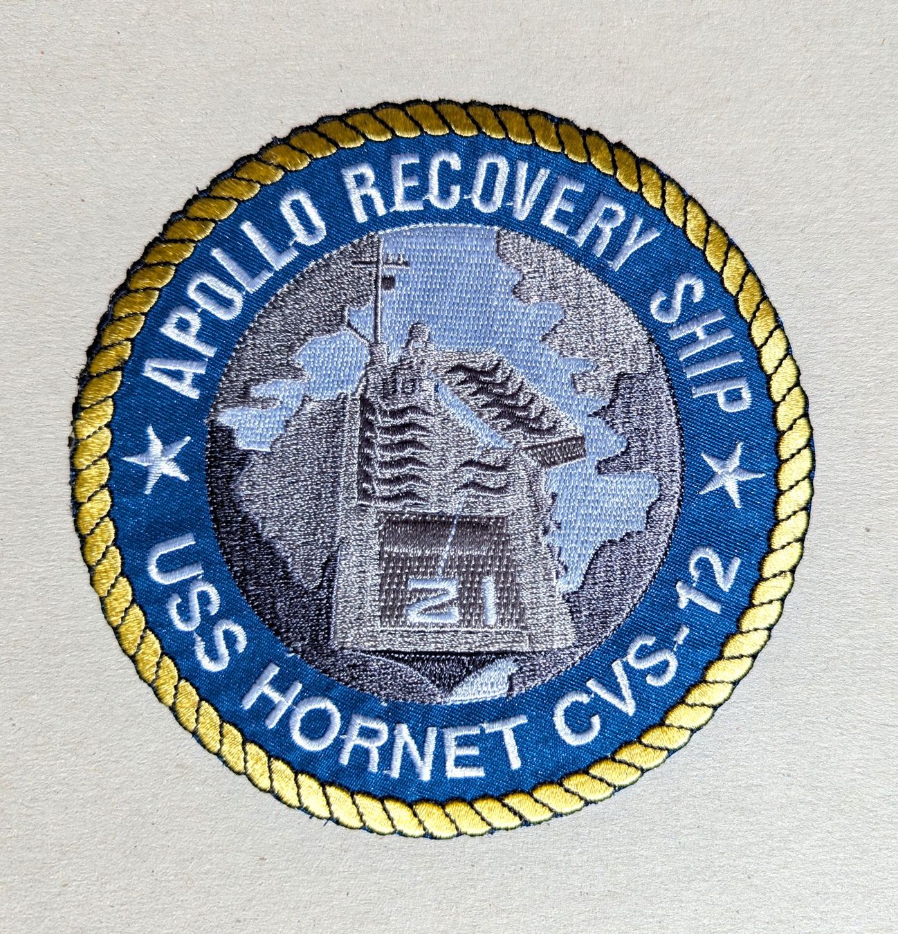 Toppe: Patch "APOLLO RECOVERY SHIP / USS HORNET CVS-12", Schulter – Nuovo (secondo la descrizione) da Olten venduto da J.Cooper58