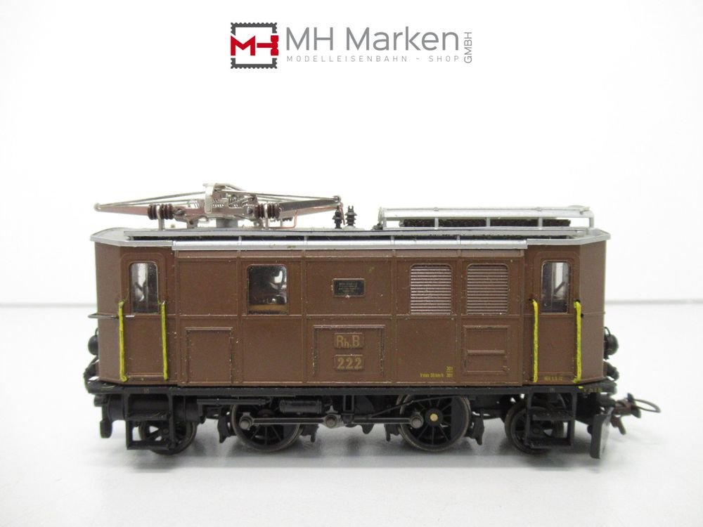 Bemo Modelleisenbahnen: Bemo 1256 122 E-Lok Ge 2/4 RhB Rhätische Bahn Analog H0m – Gebraucht aus Basel von mhmarken