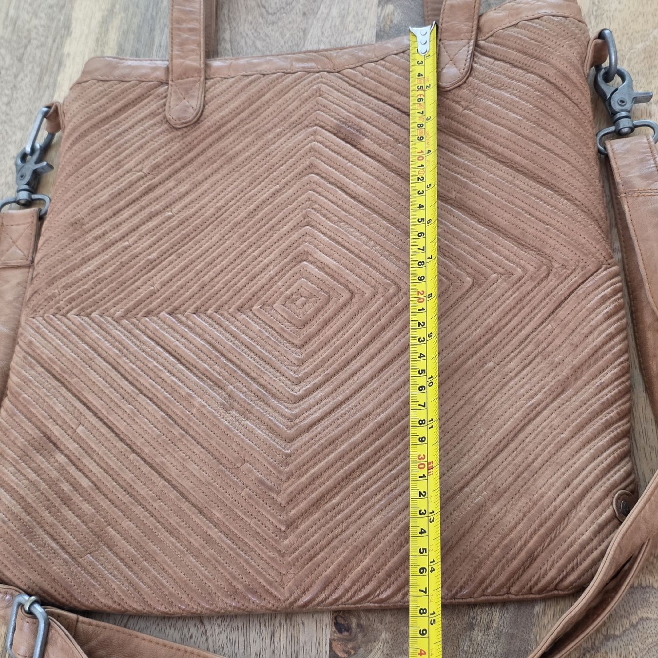 Taschen für Damen: Umhängetasche Depeche Leder cognac  – Gebraucht aus Rheinsulz von Gilea 6