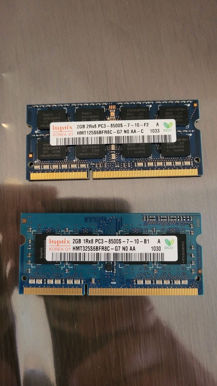 Memory / RAM: RAM 2x 2 GB Laptop – Gebraucht aus Münsingen von Heroism2010