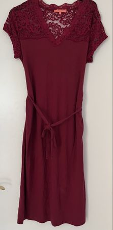 Robe grossesse bordeaux 
