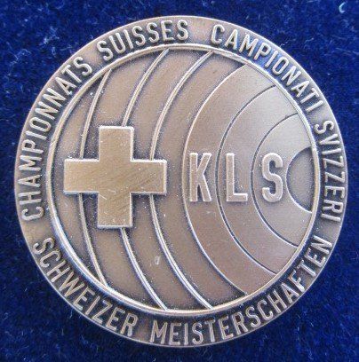 Medaillen: Schweizer Meisterschaften 1995 KLS bronziert - 40mm – Gebraucht aus Luzern von Horoskop1