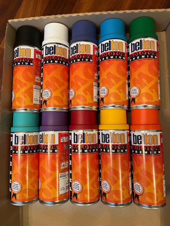 Molotow Premium Sprayfarben Graustufen Set – 5x400ml Inkl. Caps Für Graffiti & Kunst