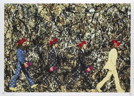 Death, Beatles and Jackson Pollock, limitierter Kunstdruck